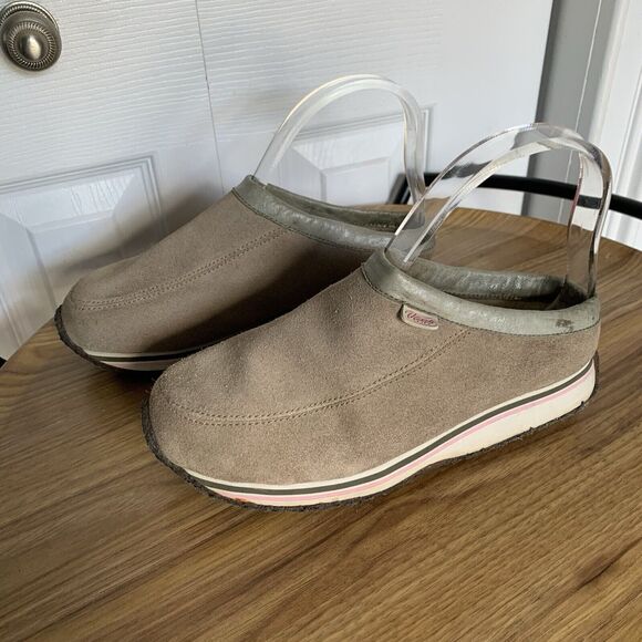 Womens Vans Suede Street Clog II Shoes Size 8.5 Slip-On Beige - Picture 5 of 16